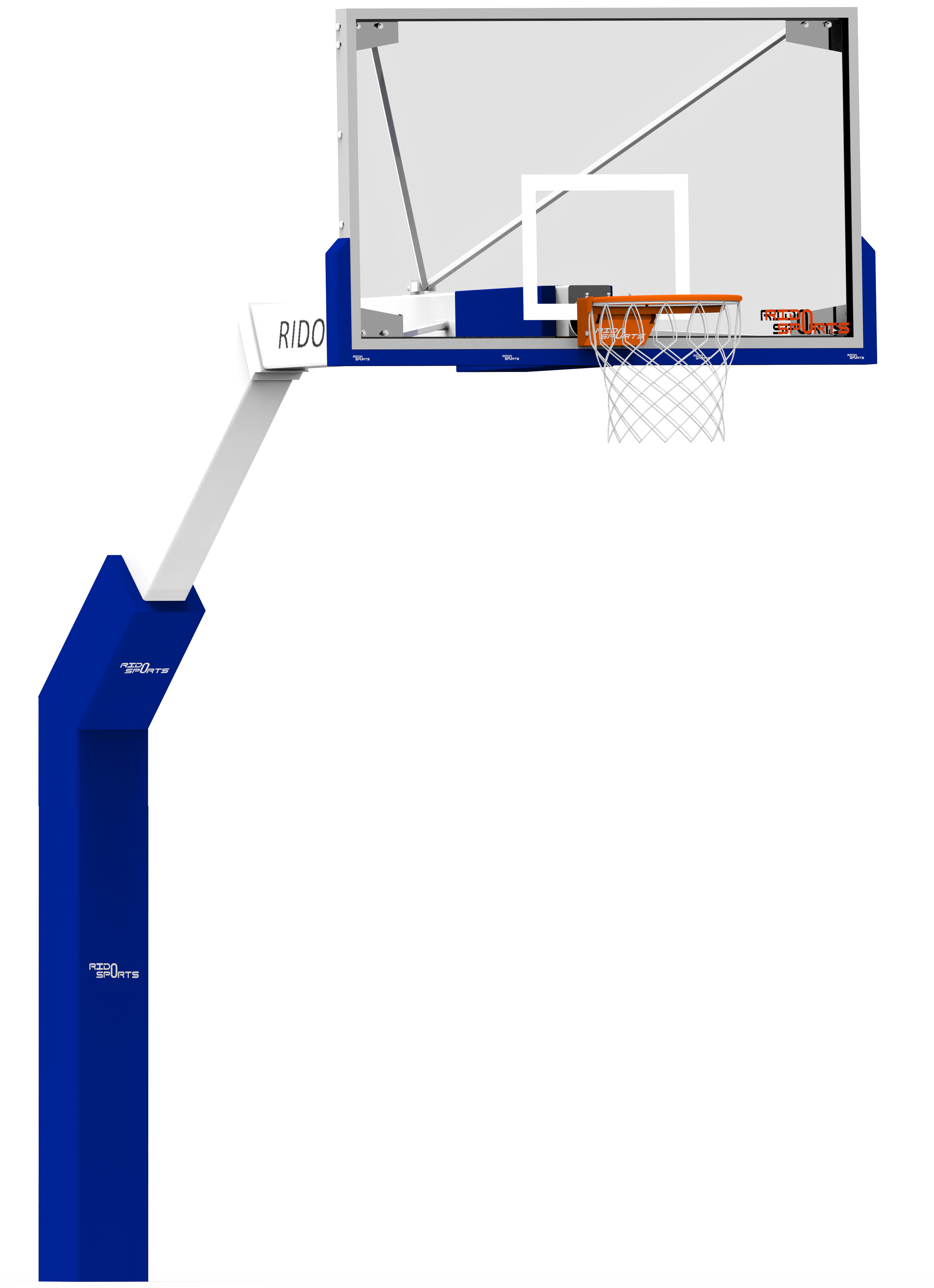 Fixed Basketball Backstop Unit Image